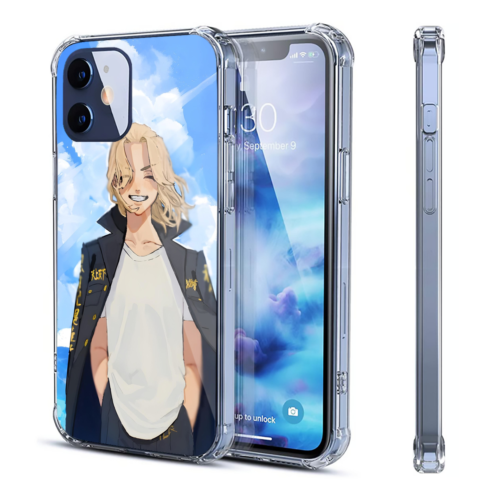 （画像用） 東京リベンジャーズ Tokyo Revengers 【iPhone 12シリーズ対応】透明スマホケース（クリアソフトケース）